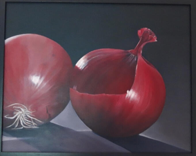 Schelpen Olieverf 30x30 Olieverf