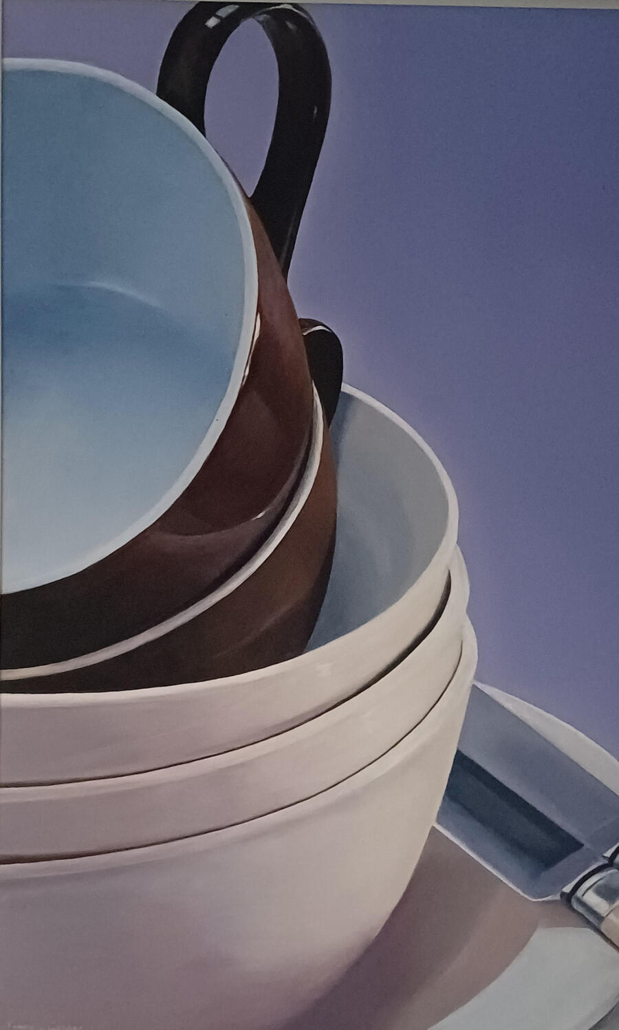 Schelpen Olieverf 30x30 Olieverf